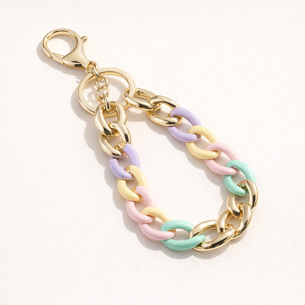Acrylic Phone Charm Galvanised Finish