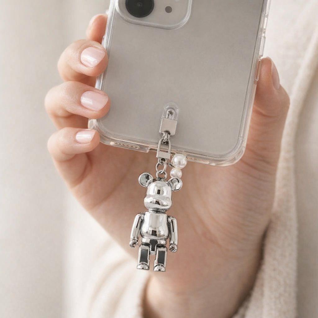 Acrylic Phone Charm Cute Bear