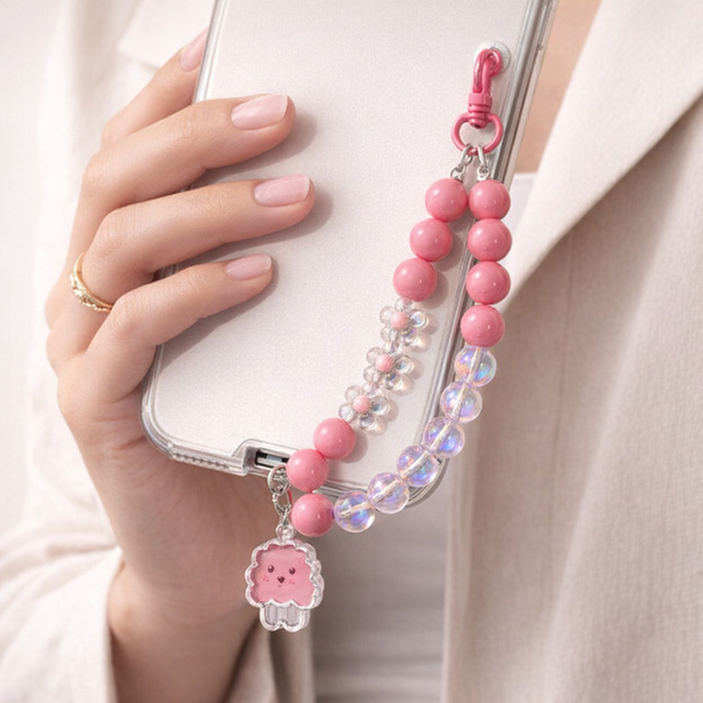 Acrylic Phone Charm Colourful Design